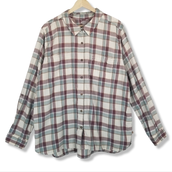 Carhartt Plaid Button Down Front Shirt XXL 100% Cotton - Picture 1 of 16